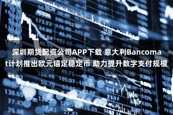 深圳期货配资公司APP下载 意大利Bancomat计划推出欧元锚定稳定币 助力提升数字支付规模