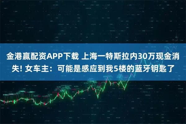金港赢配资APP下载 上海一特斯拉内30万现金消失! 女车主：可能是感应到我5楼的蓝牙钥匙了